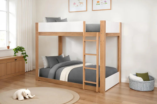 Furniture of America - Terri - Twin/Twin Bunk Bed w/ 6" Mattress - FM-BK204A-T-BED+M6 view 1