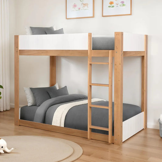Furniture of America - Terri - Twin/Twin Bunk Bed w/ 6" Mattress - FM-BK204A-T-BED+M6 view 2