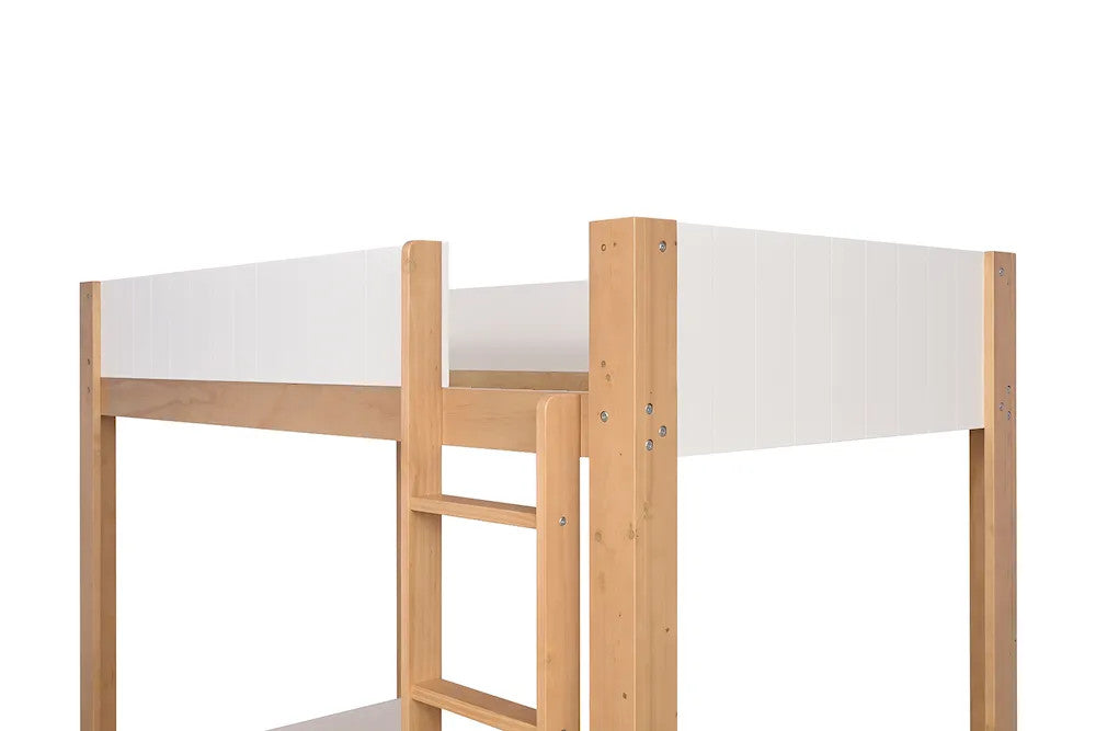 Furniture of America - Terri - Twin/Twin Bunk Bed - White/Natural - FM-BK204A-T-BED view 4