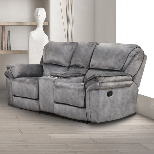 Furniture of America - Themis Loveseat in Gray - NX6002GY-LV View 1
