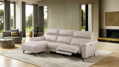 Furniture of America - Themis - Power Sectional, Left Chaise, White - CM9937WH-SECT-PM-L view 1