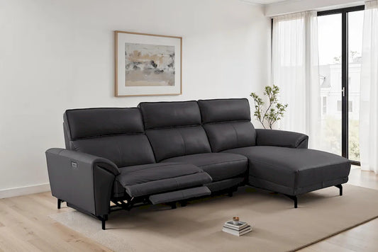 Furniture of America - Themis - Power Sectional, Right Chaise, Black - CM9937BK-SECT-PM-R view 2