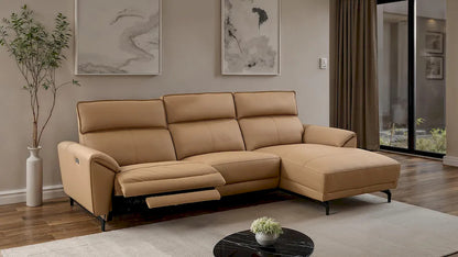 Furniture of America - Themis - Power Sectional, Right Chaise, Light Brown - CM9937LB-SECT-PM-R view 2