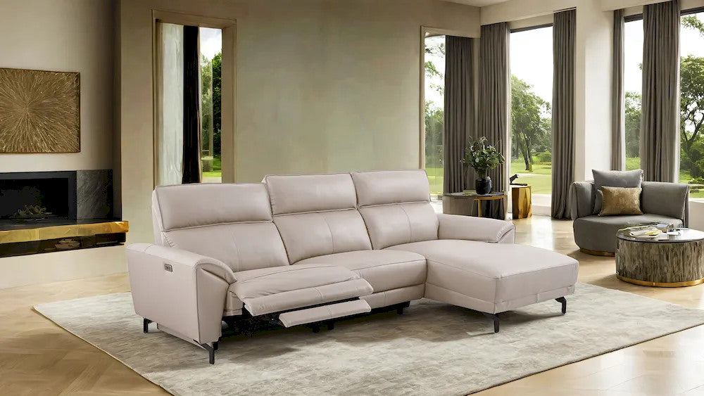 Furniture of America - Themis - Power Sectional, Right Chaise, White - CM9937WH-SECT-PM-R view 1