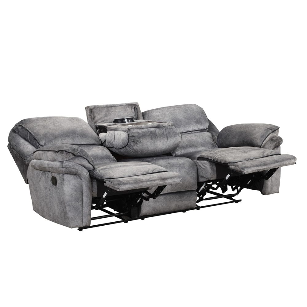 Furniture of America - Theola Sofa + Loveseat + Chair in Gray - NX6002GY-3PC View 2