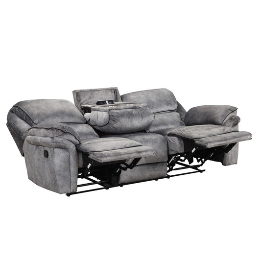 Furniture of America - Theola Sofa + Loveseat + Chair in Gray - NX6002GY-3PC View 2