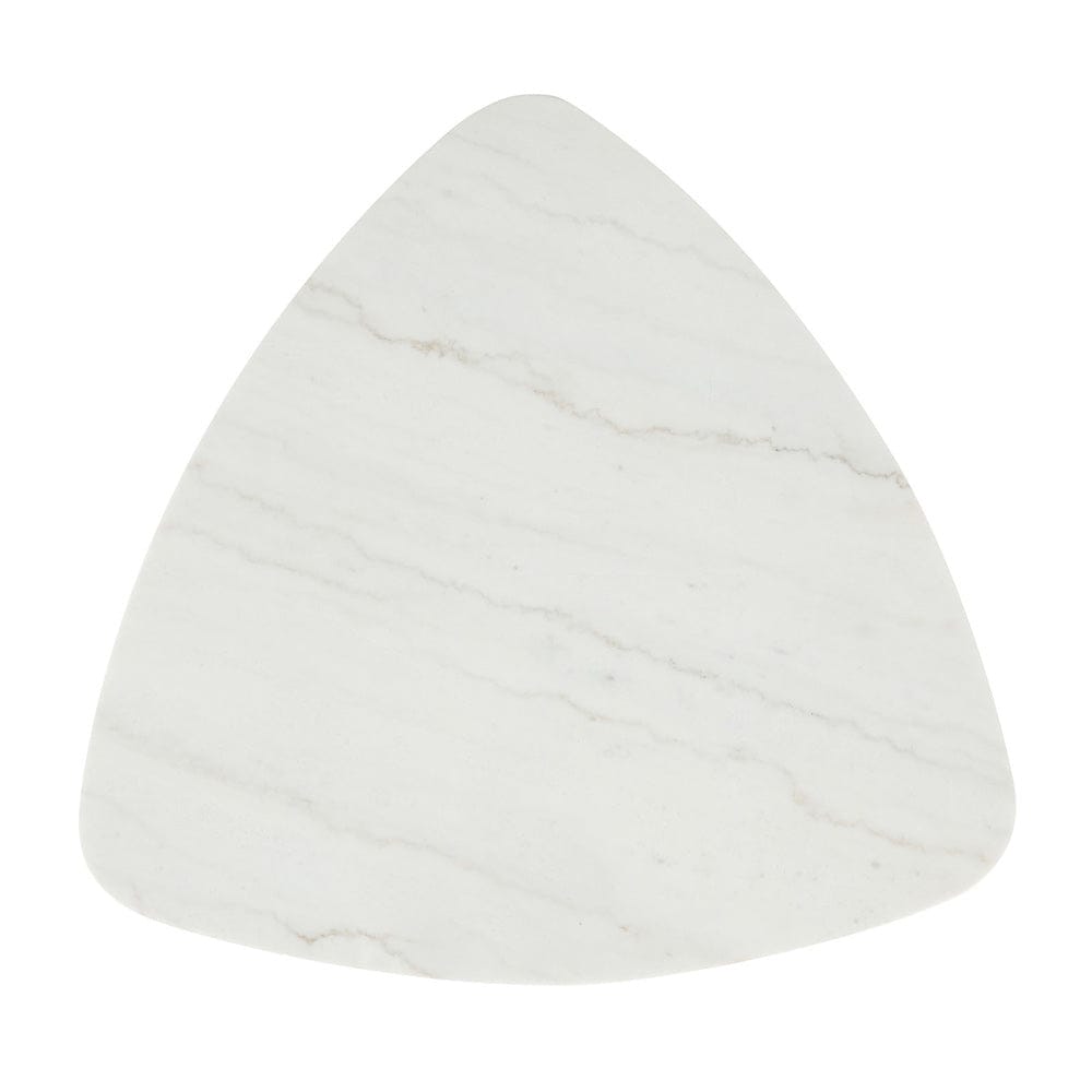 Furniture of America - Thisted Triangle Marble Coffee Table in White/Black - FM44002WH-CT View 2