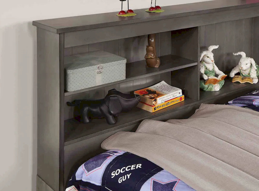 Furniture of America - Tibalt - Full DayBed w/ Trundle, Dark Gray - FOA7466GY-F-BED view 3
