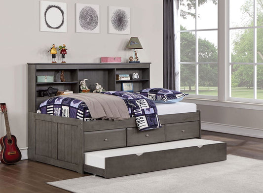 Furniture of America - Tibalt Twin DayBed w/ Trundle in Dark Gray - FOA7466GY-T-BED View 1