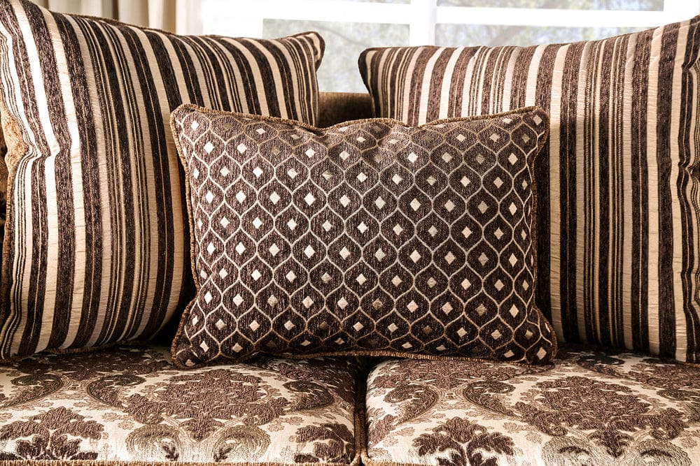 Furniture of America - Tilde Sofa + Loveseat in Brown/Dark Walnut - SM6430-2PC View 4