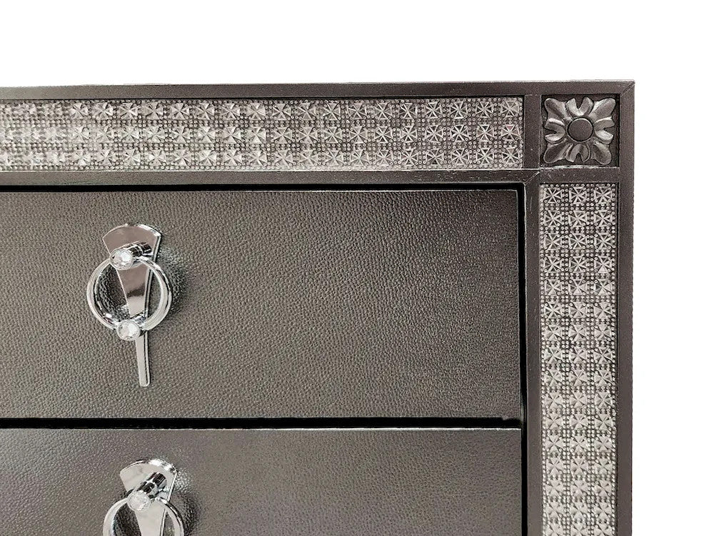 Furniture of America - Titania - 4 Pc. Queen Bedroom Set w/ 2NS - FM7240GY-Q-5PC-2NS view 2
