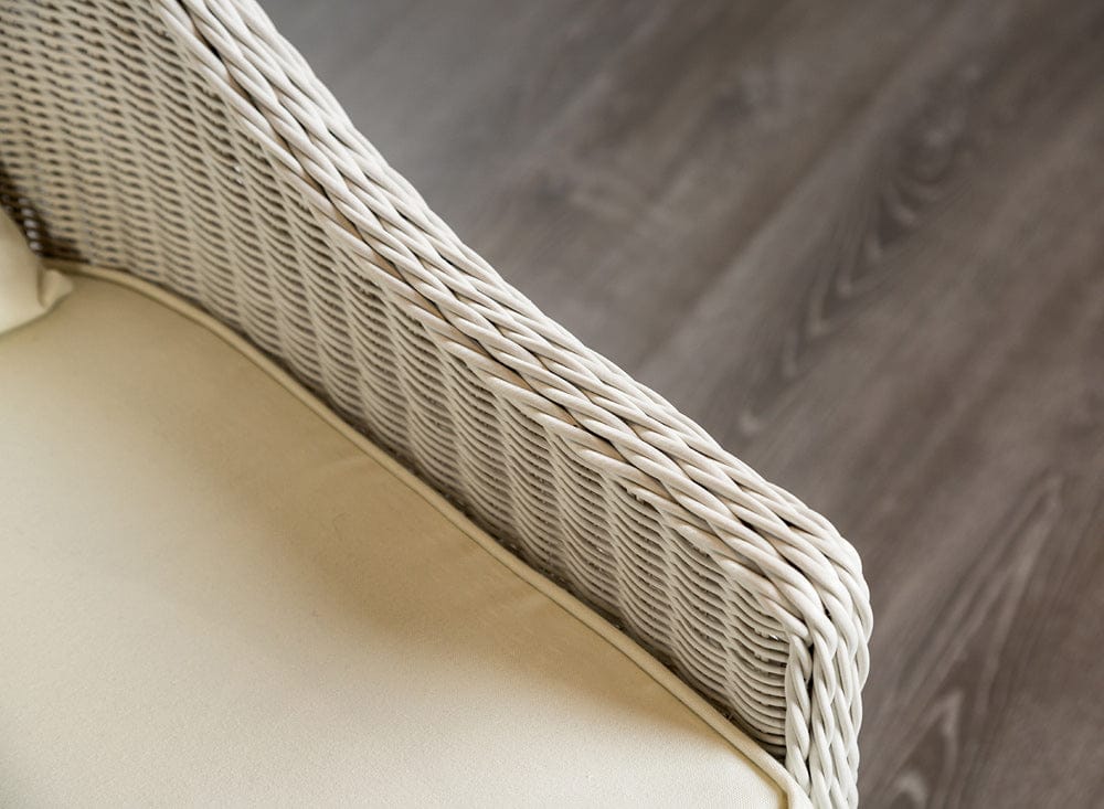 Furniture of America - Tomohon Swivel Wicker Chair in White - LA-A026NT-CH View 2