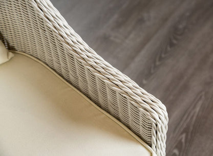 Furniture of America - Tomohon Swivel Wicker Chair in White - LA-A026NT-CH View 2