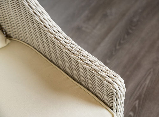 Furniture of America - Tomohon Swivel Wicker Chair in White - LA-A026NT-CH View 2