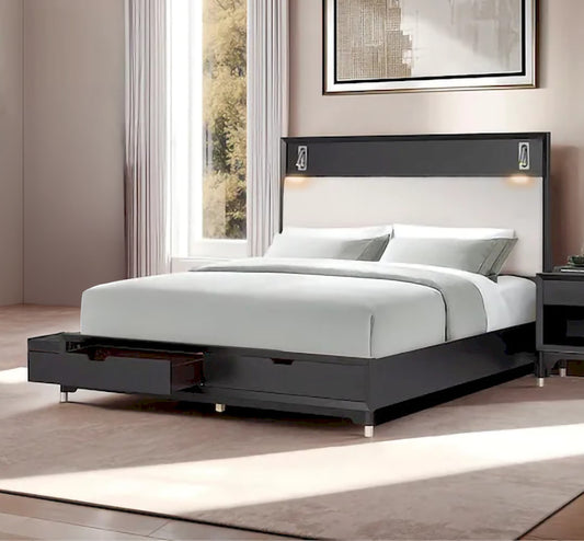 Furniture of America - Torrance - E.King Bed, Black - FM74002BK-EK-ST-BED view 1