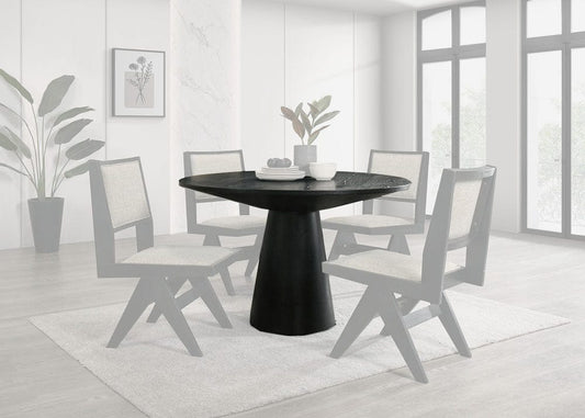 Furniture of America - Tottenham 48" Round Dining Table in Black - FM3222BK-RT-48-TABLE View 1