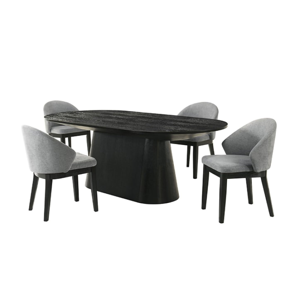 Furniture of America - Tottenham - 5 Pc. Dining Table Set - Black - FM3222BK-OT-5PC-23BK view 1