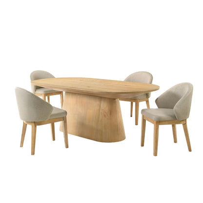 Furniture of America - Tottenham - 5 Pc. Dining Table Set - Oak - FM3222AK-OT-5PC-23AK view 1