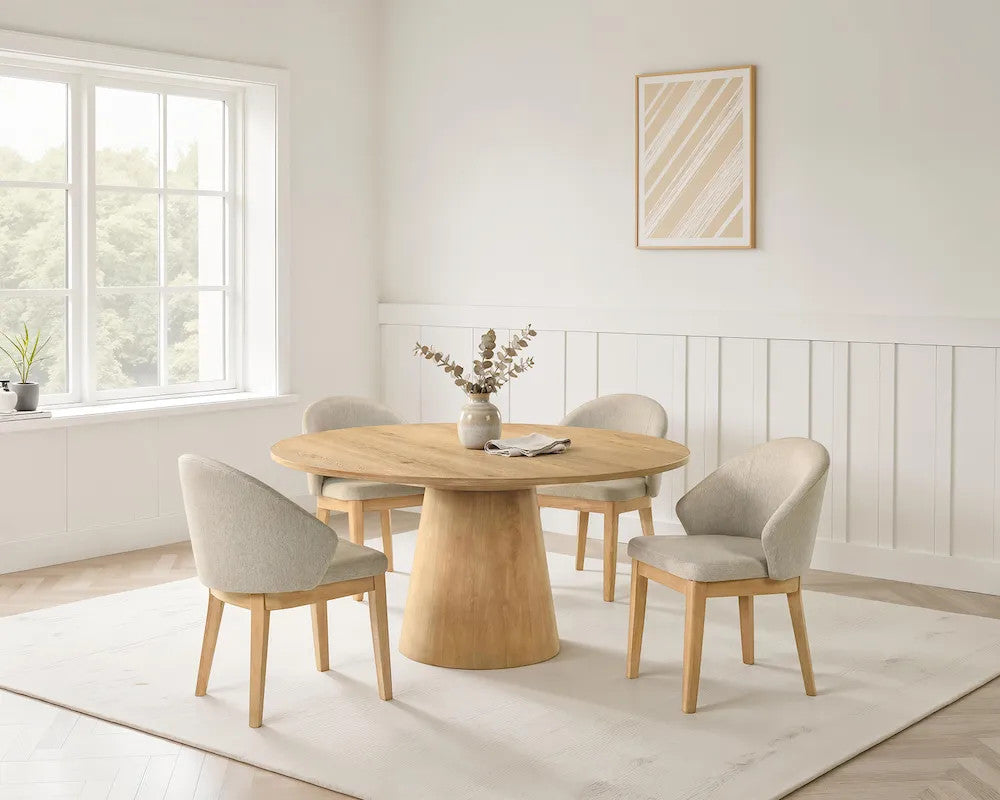 Furniture of America - Tottenham - 5 Pc. Dining Table Set - Oak - FM3222AK-RT-59-5PC23 view 1