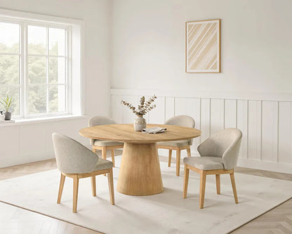 Furniture of America - Tottenham - 5 Pc. Dining Table Set - Oak - FM3222AK-RT-59-5PC23 view 1