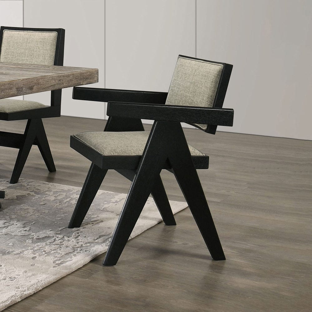 Furniture of America - Tottenham Arm Chair Set of 2 in Black - FM3222BK-AC-2PK View 1