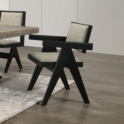 Furniture of America - Tottenham Arm Chair Set of 2 in Black - FM3222BK-AC-2PK View 1