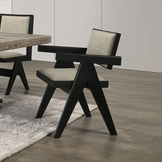 Furniture of America - Tottenham Arm Chair Set of 2 in Black - FM3222BK-AC-2PK View 1
