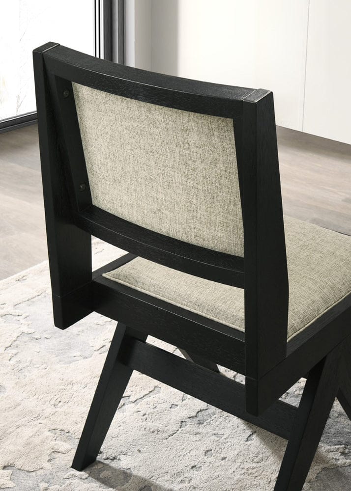 Furniture of America - Tottenham Side Chair Set of 2 in Black - FM3222BK-SC-2PK View 2
