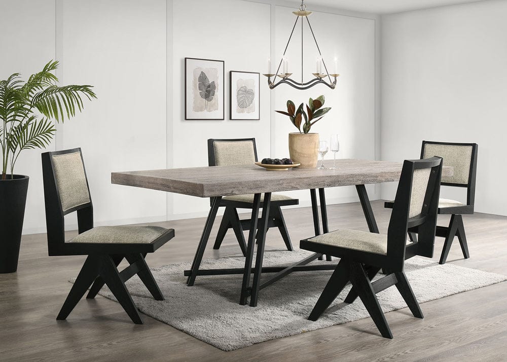 Furniture of America - Tottenham Side Chair Set of 2 in Black - FM3222BK-SC-2PK View 3