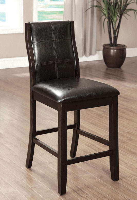 Furniture of America - Townsend Ii Counter Ht. Chair Set of 2 in Brown Cherry - CM3339DK-PC-2PK View 1