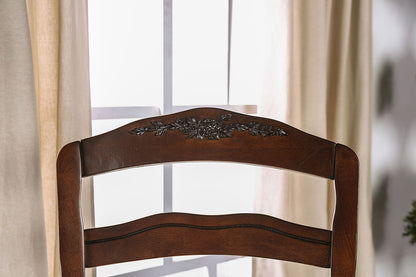 Furniture of America - Townsville Side Chair Set of 2 in Dark Walnut/Tan - CM3109SC-DK-2PK View 3