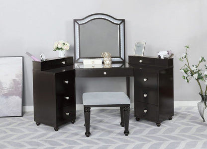 Furniture of America - Tracie Vanity Set in Obsidian Gray - FOA-DK5686DG-PK View 1
