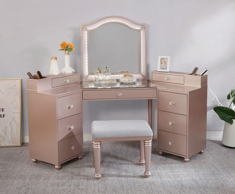 Furniture of America - Tracie Vanity Set in Tiffany Blush - FOA-DK5686PK-PK View 1