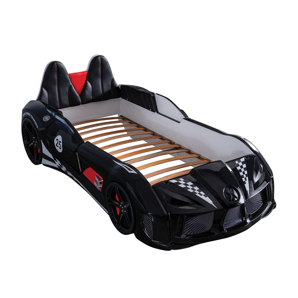 Furniture of America - Trackster Twin Car Bed in Black - FOA7723BK-BED View 6