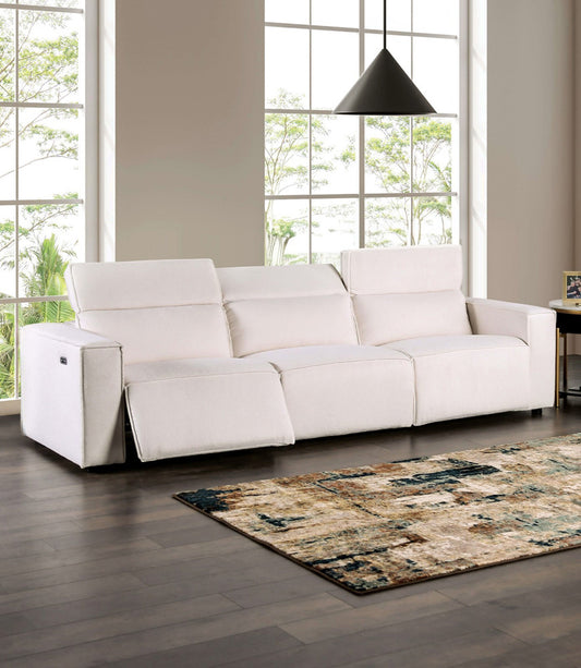 Furniture of America - Treharris Power Sofa in White - FM62002WH-SF-PM-PK View 1