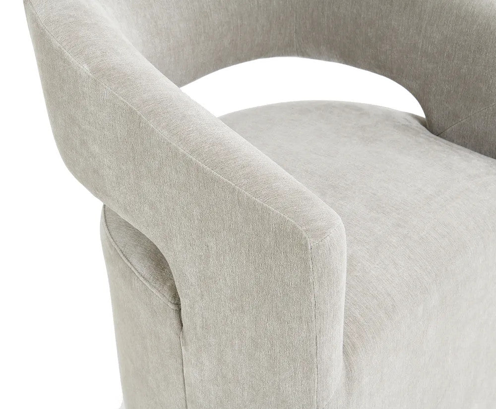 Furniture of America - Tresa - Dining Arm Chair W/ Casters, Taupe - FM-AC3002TP view 6