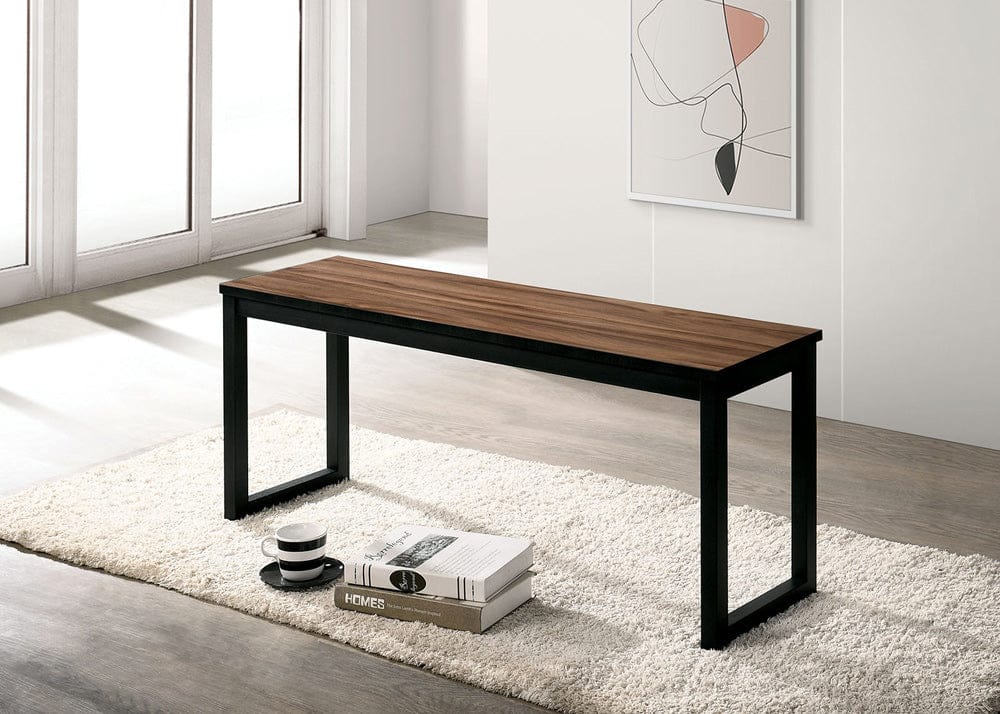 Furniture of America - Tripoli 3 Pc. Dining Set in Walnut/Black - CM3202BR-T-3PK View 2