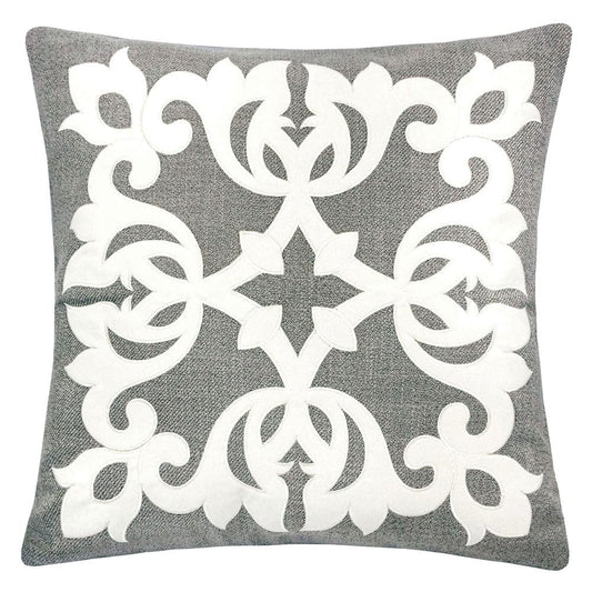 Furniture of America - Trudy 20" X 20" Pillow Set of 2 in Silver - PL8057-2PK View 1