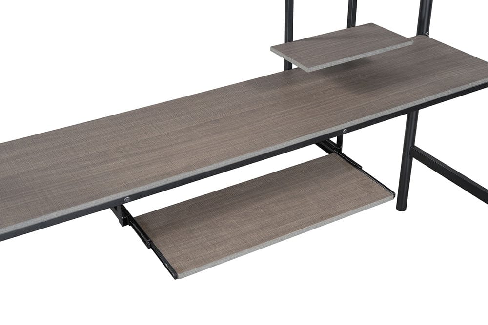 Furniture of America - Tymon Twin Loft Bed (K/D) in Black - FM-BK907BK-T View 2
