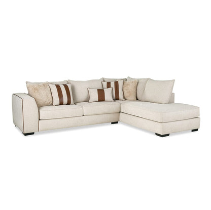 Furniture of America - Ulverston Sectional in Beige/Brown - SM5186-SECT View 1