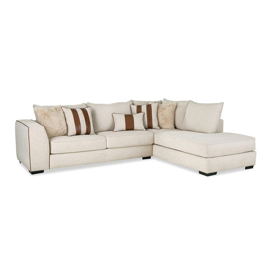Furniture of America - Ulverston Sectional in Beige/Brown - SM5186-SECT View 1
