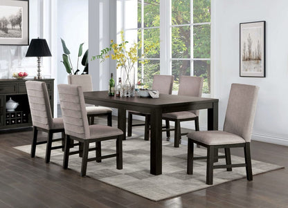 Furniture of America - Umbria 7 Pc. Dining Table Set in Antique Black/Gray - CM3252BK-T-7PC View 1