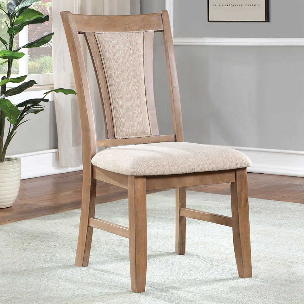 Furniture of America - Upminster Side Chair Set of 2 in Natural Tone/Beige - CM3984NT-SC-2PK View 1