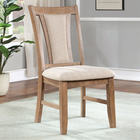 Furniture of America - Upminster Side Chair Set of 2 in Natural Tone/Beige - CM3984NT-SC-2PK View 1