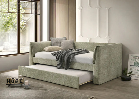 Furniture of America - Upney - Twin Daybed w/ Trundle - Light Green - FM1204GR-BED view 1