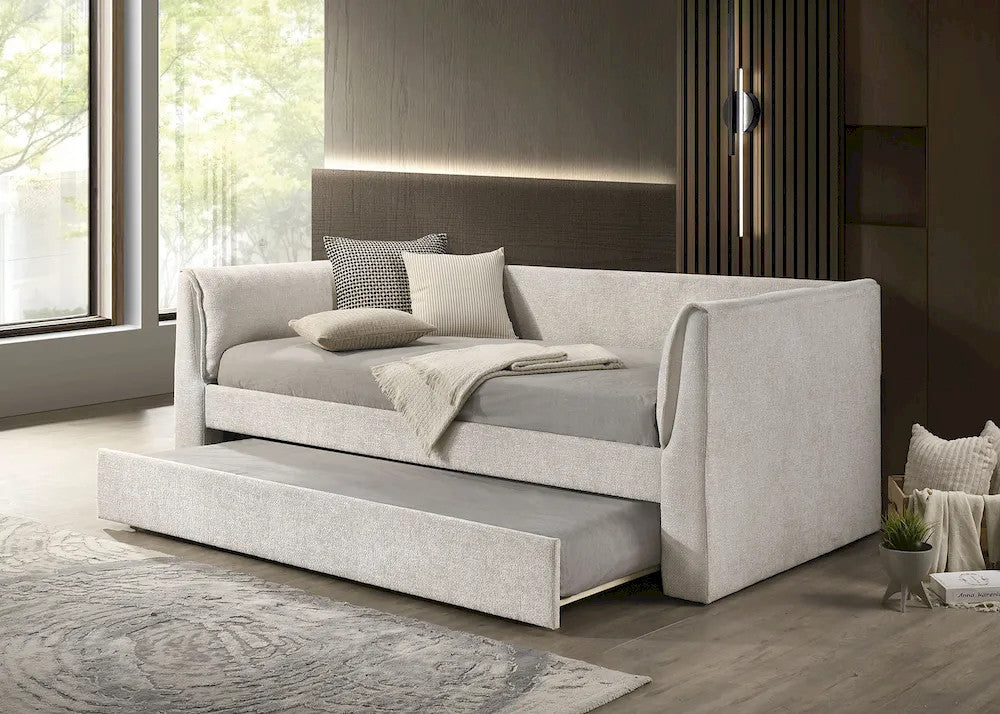 Furniture of America - Upney - Twin Daybed w/ Trundle - Pearl White - FM1204WH-BED view 1