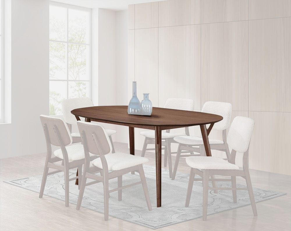 Furniture of America - Uzwil Dining Table in Walnut - FM3214WN-T View 1