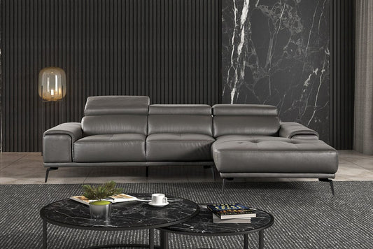 Furniture of America - Vadso Sectional, Right Chaise in Dark Gray - FM69005DG-SECT-R View 2