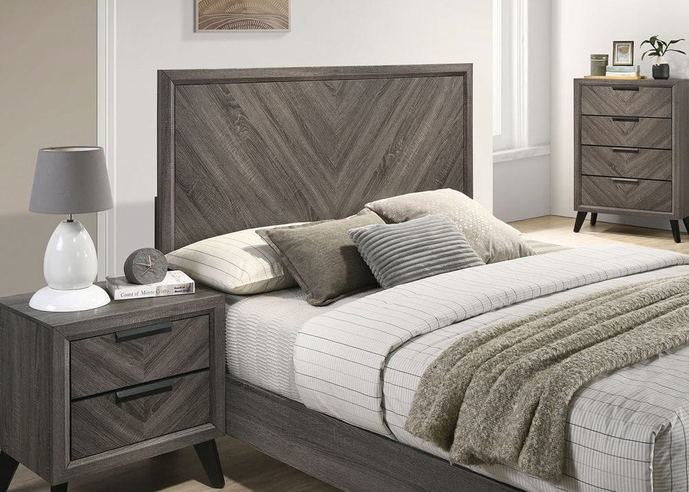 Furniture of America - Vagan 5 Pc. Queen Bedroom Set w/ Chest in Gray - CM7472GY-Q-5PC-CHEST View 3