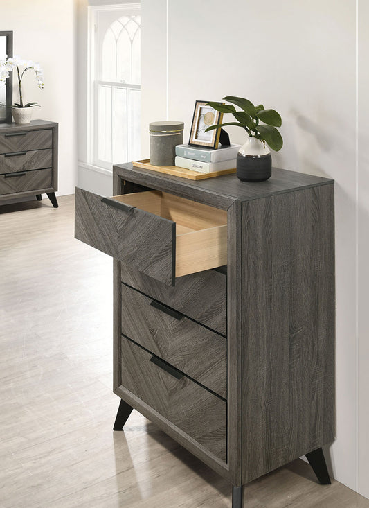 Furniture of America - Vagan Chest in Gray - CM7472GY-C View 2